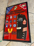 Dress Blues 3ft Outlined Epoxy Plaque
