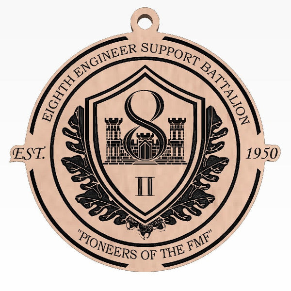 Camp Lejune, 8th ESB, Ornament (New Logo)