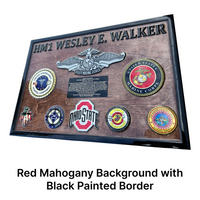 Stained Outlined Epoxy Plaque