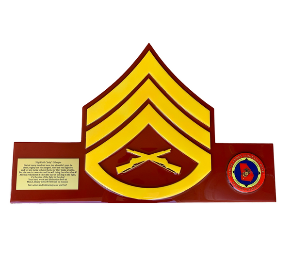 Dress Blue Chevron with Full- Color Logo