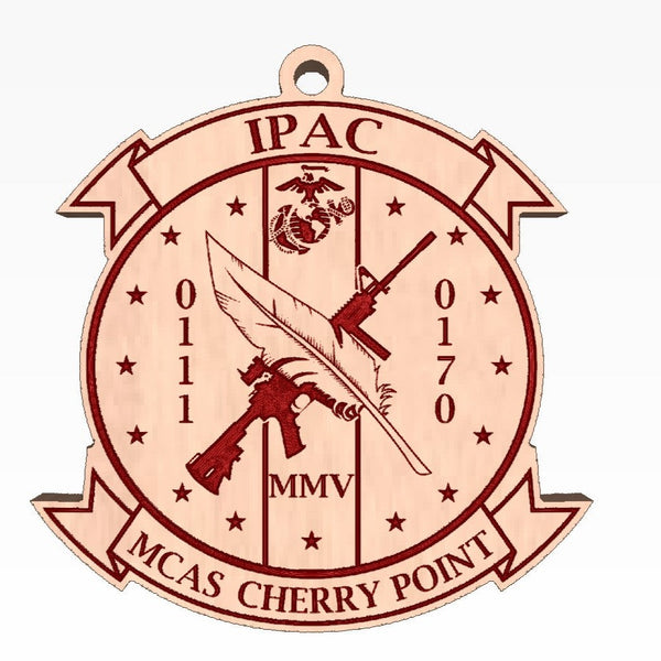 Cherry Point Pac IPAC MCAS Cherry Point Wooden Ornament – E&I Customs