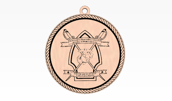 Deployment Processing Wooden Ornament