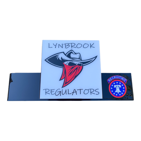 23" Printed Epoxied Logo with Plate