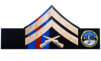 Blood Stripe Chevron with Full- Color Logo