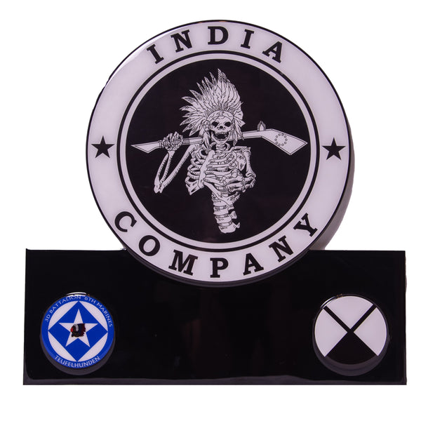 16" Printed Epoxied Logo with Plate