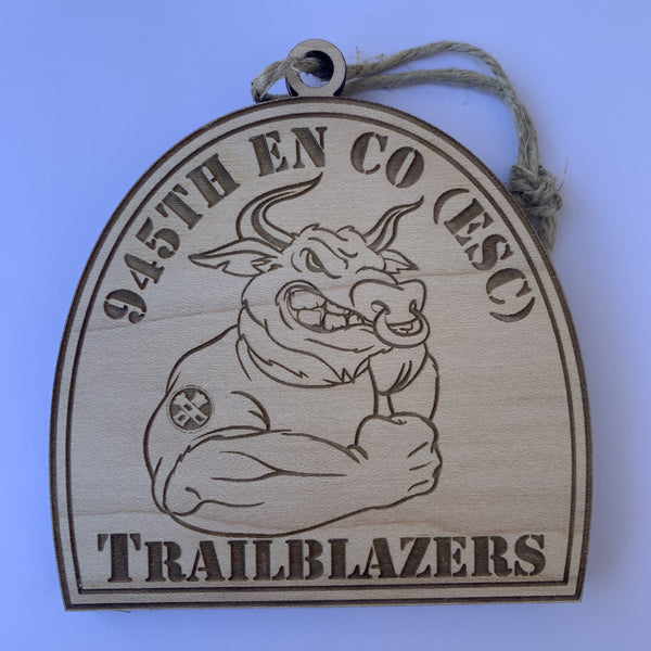 Army, 945th EN CO Trailblazers, Wooden Ornament