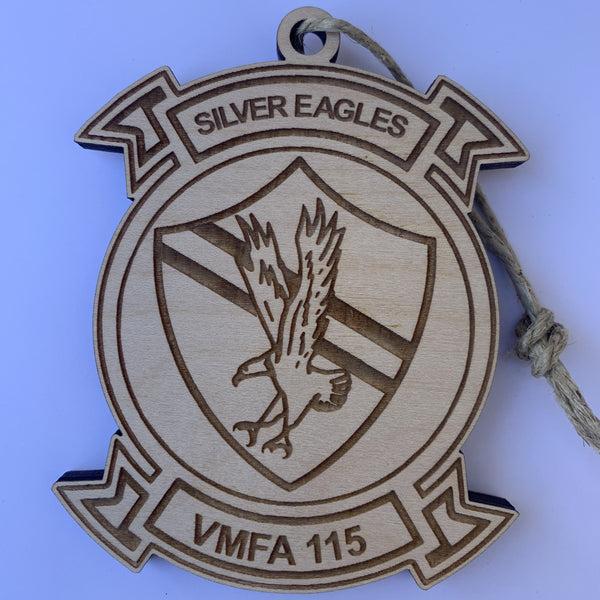 Marine Fighter Attack Squadron VMFA 115 "Silver Eagles", Wooden Ornament