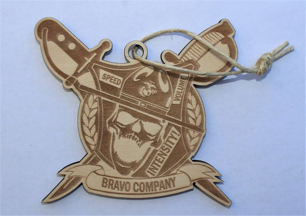 Parris Island, Bravo Wood Ornament