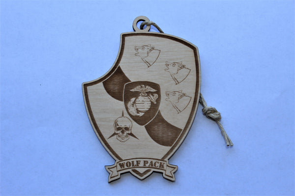 29 Palms, WolfPack Company, Wooden Ornament
