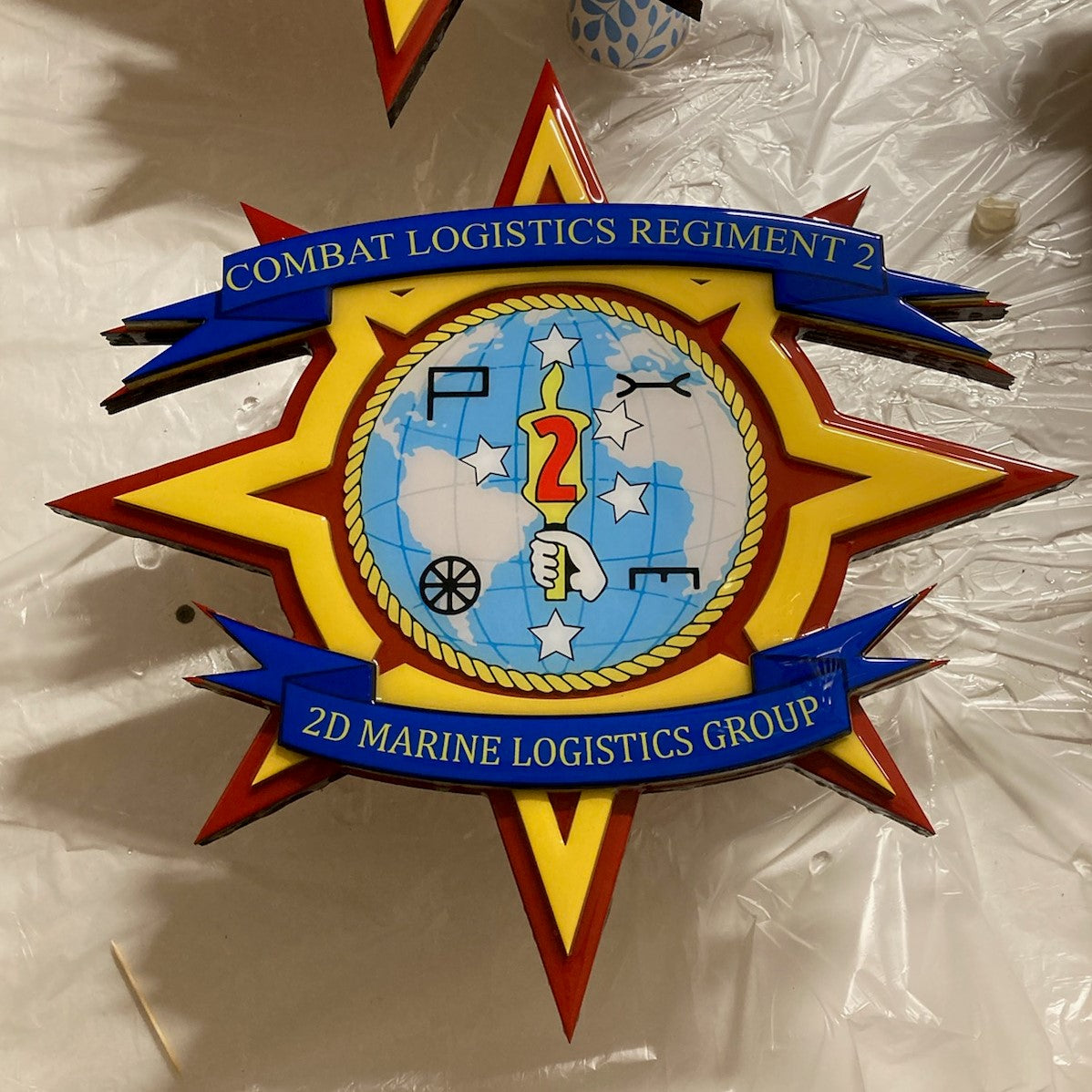Combat Logistics Regiment 2 Epoxy Plaque – E&I Customs