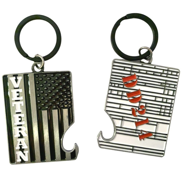 DD 214/Veteran Flag Bottle Opener Key Chain