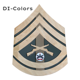 Natural Stain Chevron with Painted Epoxy Finish Stripe