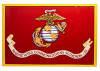 3Ft Battalion Colors Epoxied Plaque