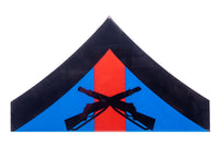 Epoxied Black Blood Stripe Chevron